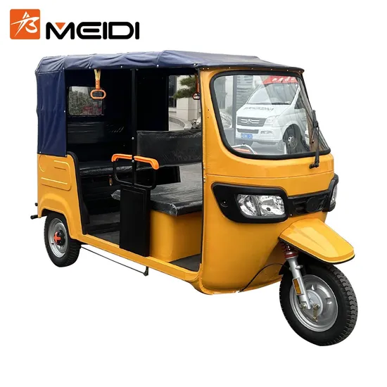 Meidi Electric Passenger Rickshaw for 6 Passengers New Energy Tricycle Taxi Tuk Tuk 