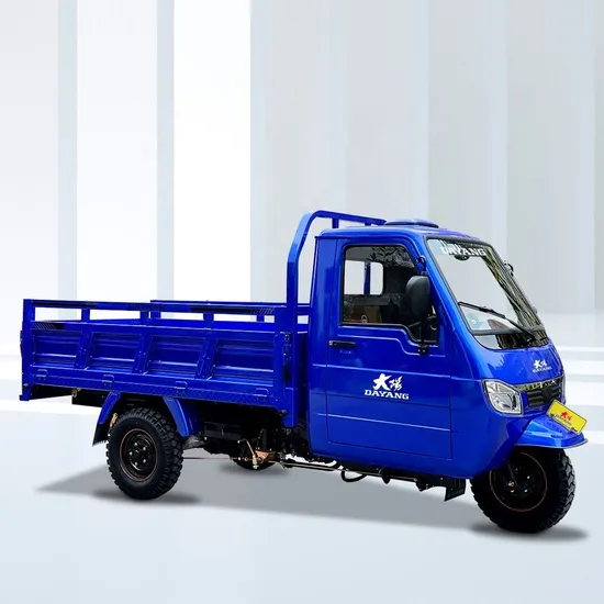 Well Sell Truck Cargo Oil Tanker Motorized Tricycles 250cc Blue Body Motor Tricycle Cargo 