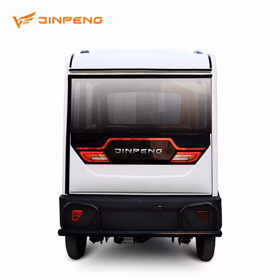 Jinpeng Brand Cx Style Full Closed Cabin 3 Seater Electric Tricycles for Ladies Passenger Factory 3 Wheel 60V 1000W