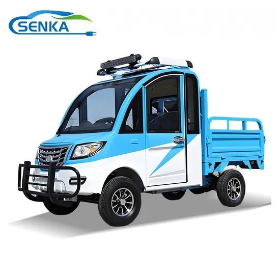 Senka New Pickup Truck 2000W Motor Transport Car Vehicle Cheap Motorcycle Cabin Electric Passenger and Cargo Tricycle for Adults 