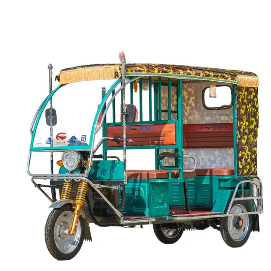 Tuktuk Taxi Electric Rickshaw Three Wheel Tricycles for Passenger Taxi Use 