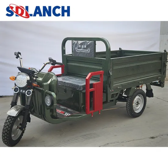 Cheap New Delivery Trike Electric Cargo Tricycle for Express Three Wheel Vehicle with Closed Carriage Trike Rainproof Cab 
