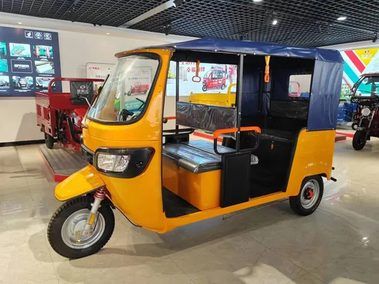 Senka Factory Price 2000W Motor 100km Range New Energy Vehicle 3 Wheel EV Passenger Rickshaw Three Wheeler Electric Tricycle Taxi Tuk Tuk 